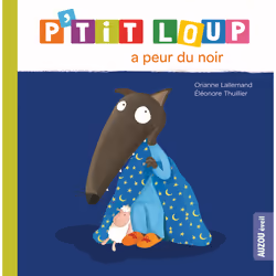Auzou P'Tit Loup A Peur Du Noir, 2 an(s), Papier, Carton