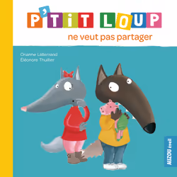 Auzou P'Tit Loup Ne Veut Pas Partager, 2 an(s), Carton, Papier, 142 g