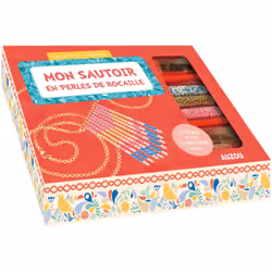 Auzou Les P'Tites Créatrices - Sautoir Perles De Rocaille, 7 an(s), Plastique, Tissu, Métal, Multicolore, 10 pièce(s)