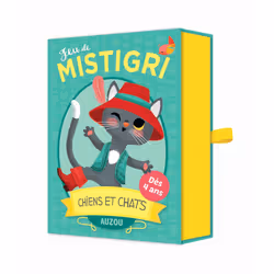 Auzou Jeu de Cartes Mistigri Chiens et Chats, 4 an(s)