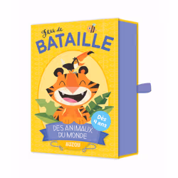 Auzou Jeu de Cartes Bataille Animaux Monde, 4 an(s)