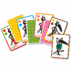 Auzou Le jeu de cartes du Loup qui voulait changer de couleur, Jeu de cartes, 4 an(s)