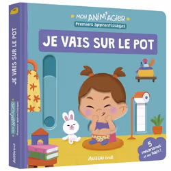 Livre - Auzou - Livre pour je vais sur le pot - 5 mécanismes - Jeu de flaps - 24 mois et plus