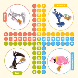 Auzou Mon coffret 10 jeux classiques avec Loup