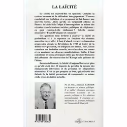 ISBN La Laicite, société, Français, Livre broché