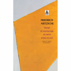 ISBN Vérité et mensonge au sens extra-moral, Français, 80 pages