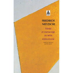 ISBN Vérité et mensonge au sens extra-moral