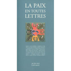 La paix en toutes lettres