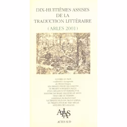 ISBN Dix-Huitiemes Assises De La Traduction Litteraire (Arles 2001), Littérature, Français, Livre broché