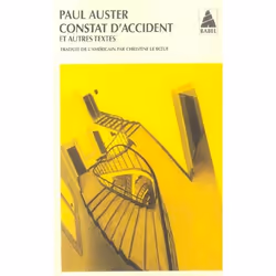 ISBN Constat D'Accident Et Autres Textes, Romance, Français, Livre broché