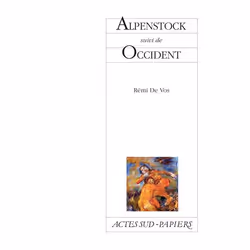 ISBN Alpenstock suivi de Occident, Français, 96 pages
