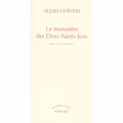 ISBN Le Monastere Des Deux-Saints-Jean, Romance, Français, Livre broché