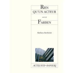 ISBN Rien qu'un acteur suivi de Farben