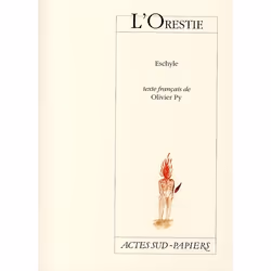 ISBN L'Orestie, Théatre, Français