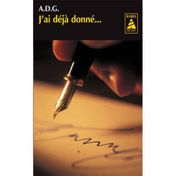 ISBN J'ai déjà donné...