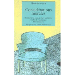 Considerations morales_1_ere_ed_fermeture et bascule vers  9782743642396 - precede d'un essai de mar