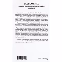 ISBN Malcolm X - Les Trois Dimensions D'Une Revolution Inachevee, politique, Français, Livre broché