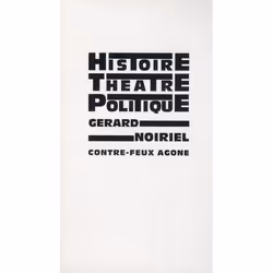 ISBN Histoire, Theatre Et Politique, Littérature, Français, Livre broché