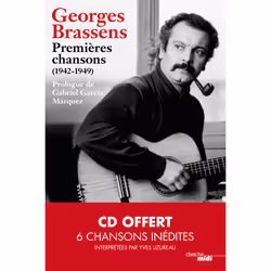 ISBN Premières chansons (1942-1949) + cd offert : Le livre de Georges Brassens, classiques, 192 pages