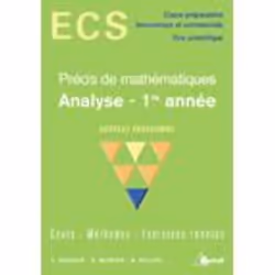 ISBN Precis De Mathematiques Ecs; Analyse, 1ere Annee, Économie, Français
