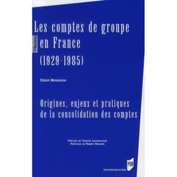 Comptes de groupe en france (1929-1985)