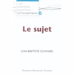 ISBN Le Sujet, philosophie, Français, Livre broché