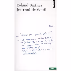 ISBN Journal De Deuil, histoire, Français