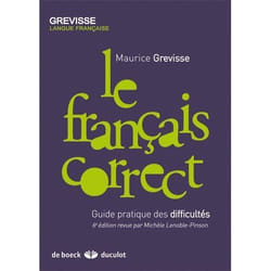 Le français correct - Guide pratique des difficultés (Broché)