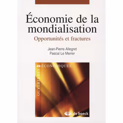 ISBN Economie De La Mondialisation; Opportunites Et Fractures, Business & finance, Français, Livre broché