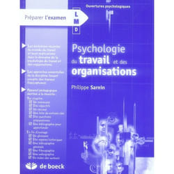 Psychologie du travail et des organisations