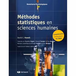 ISBN Methodes Statistiques En Sciences Humaines, Education, Français