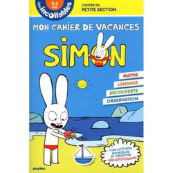 Mon cahier de vacances Simon Jentre en Petite Section. 2-3 ans