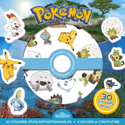 ISBN Pokémon - Pochette de stickers épais repositionnables - Défis et cherche-et-trouve à créer ! : Le livre de The Pokémon C ...