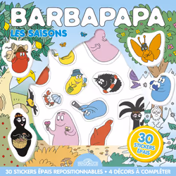 ISBN Barbapapa - Pochette de stickers repositionnables - Les saisons : Le livre de Alice Taylor, Thomas Taylor, 4 pages