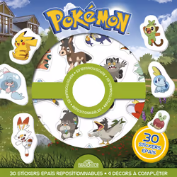 ISBN Pokémon - Pochette de stickers repositionnables - Cherche-et-trouve et jeux ! : Le livre de The Pokémon Company, 4 pages