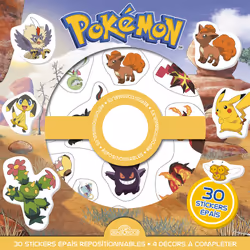 ISBN Pokémon - Pochette de stickers épais repositionnables - Des scènes de cherche-et-trouve à créer à l'infini ! : Le livre ...