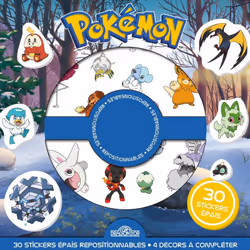 ISBN Pokémon - Pochette de stickers épais repositionnables : Le livre de The Pokémon Company, 4 pages