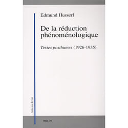 De la reduction phenomenologique