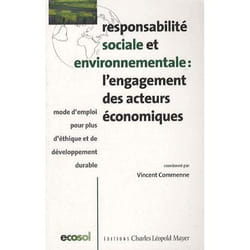 ISBN Responsabilite Sociale Et Environnementale : L'Engagement Des Acteurs Economiques - Mode D'Emploi Po livre biographie Français Livre broché