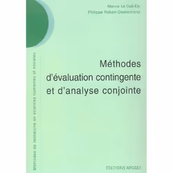 ISBN Methodes D'Evaluation Contingente Et D'Analyse Conjointe, Business & finance, Français, Livre broché
