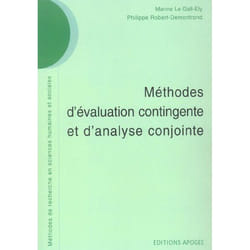 Methodes d'evaluation contingente et d'analyse conjointe