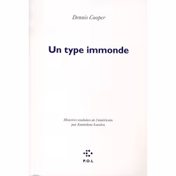 ISBN Un Type Immonde, Littérature, Français, Livre broché
