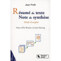Resume de texte note de synthese