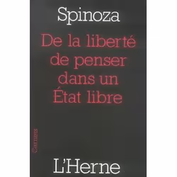 ISBN De La Liberte De Penser Dans Un Etat Libre, philosophie, Français, Livre broché
