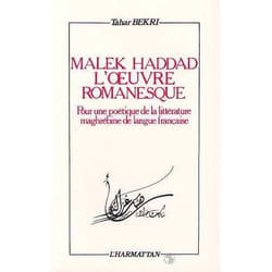 Malek Haddad, l'oeuvre romanesque - pour une poétique de la littérature maghrébine de langue française