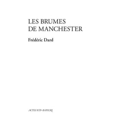 ISBN Les brumes de Manchester