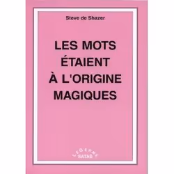 ISBN Les Mots Etaient A L Origine Magiques, Psychologie, Français, Livre broché