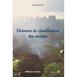 ISBN Eléments de classification des sociétés