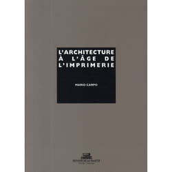 L'Architecture à l'age de l'imprimerie