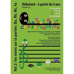 ISBN Je Dessine, J'Ecris, Je Lis La Musique T.2; Les Notes Sur La Portee : Do, Re, Mi,Fa; Debutant, Musique, Français
